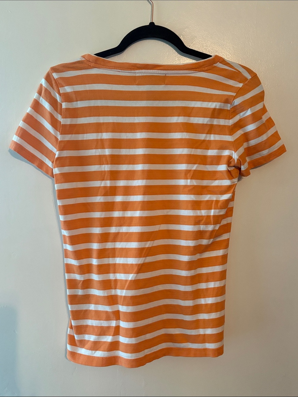 Ralph Lauren Active Orange and White Striped Tee Size Small - Picture 5 of 5